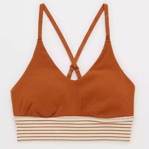 ❤️2 for 24! OFFLINE By Aerie Ribbed Scoop Sports Bra in Caramel